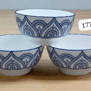 6pcs white black Bowls