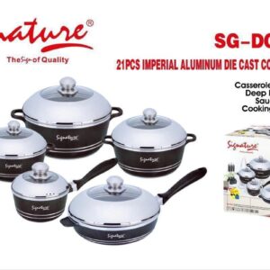 Signature 21 pcs Imperial Nonstick Cookware set