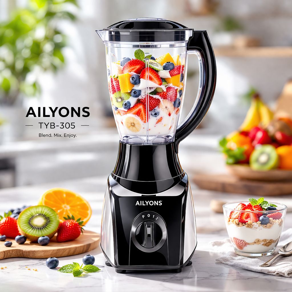 New Ailyons 2in1 Blender TYB -305 Black