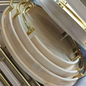 3pcs Multi-functional Bamboo Wooden Serving trays with Handles